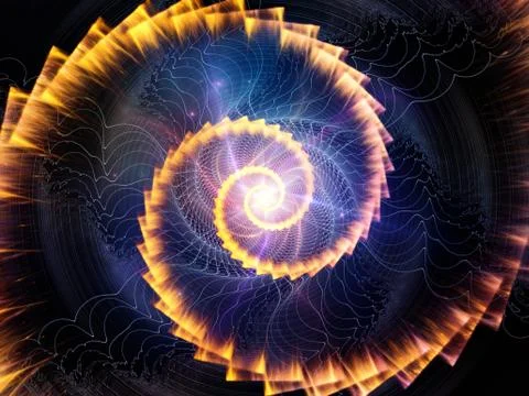 Swirling Spiral Background Stockillustratie