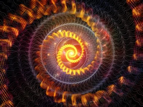 Swirling Spiral Background Stockillustratie