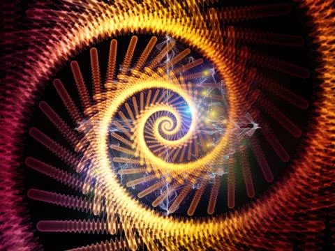 Swirling Spiral Background Stockillustratie