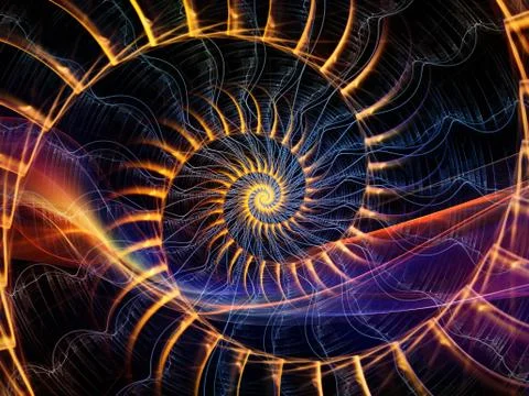 Swirling Spiral Background Stockillustratie