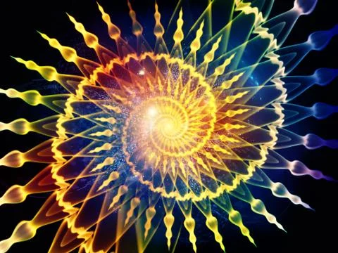 Swirling Spiral Background Stockillustratie