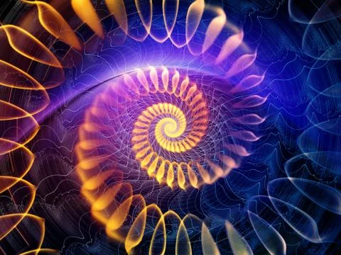 Swirling Spiral Background Stockillustratie