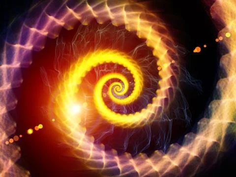 Swirling Spiral Background Stockillustratie