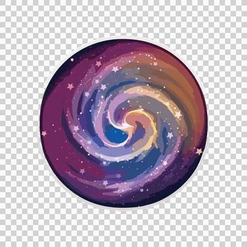 Swirling Star Circular Black Shape circle line drawing swirl 스톡 일러스트