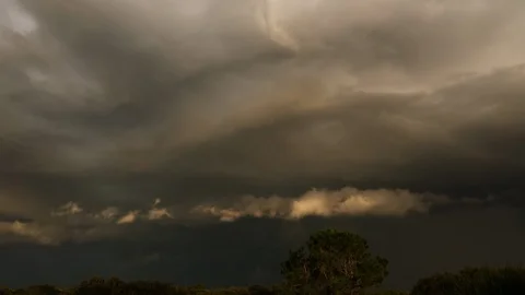Swirling Storm Clouds Time Lapse (2160p 25fps) Stock Footage 93962468