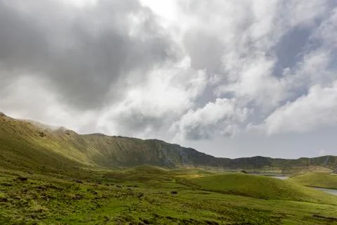 Swirling Summer Clouds Stock Photos