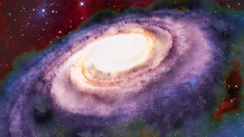 Swirling timeless galaxy Video stock 86237193