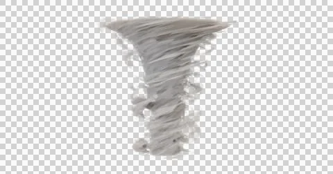 A swirling tornado vortex isolated, representing a powerfu Stock Photos