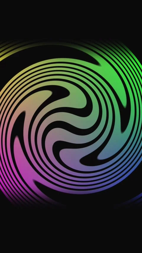 Swirling vibrant rainbow vortex vertical video seamless loop psychedelic ab.. Stock Footage 321721791