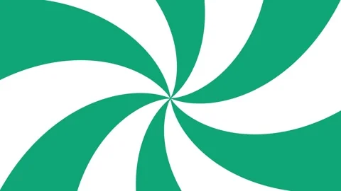 A swirling vortex pattern of curved, radiating stripes in alternating green.. Stock Footage 346188550