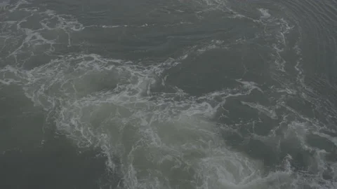 Swirling water from ferry engine Video stock 199121378