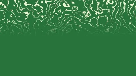 Swirls abstract pattern map black lines topographic of forest green screen Stock Footage 335696093