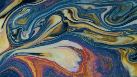 Swirls of marble. Liquid marble texture. Marble ink colorful. Fluid art. Video stock 120409298