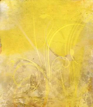 Swirls on old paper background Stock Illustration