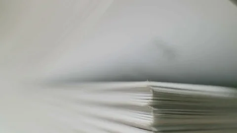 Swirls pages of a very thick Encyclopedia. Superincrease. Small depth of field Stock Footage