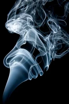 Swirls of smoke Stock Photos