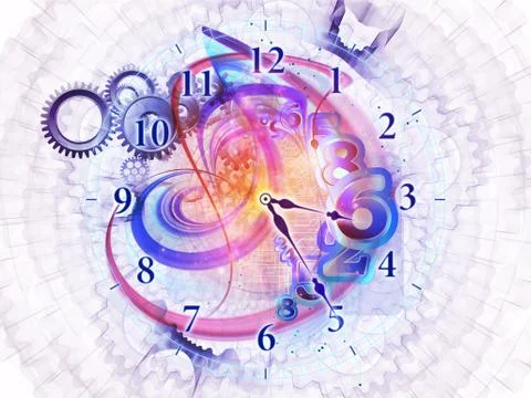 Swirls of time Stock-Illustration