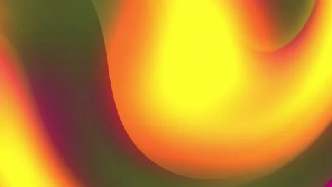 Swirls of wave. Liquid texture orange, yellow, black. dual ink colorful. Stock Footage 221604859