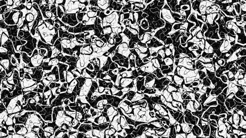 Swirly abstract background, black and white animation Stock Footage 244947161