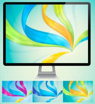 Swirly abstract background Stock Illustration