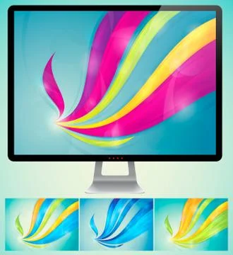 Swirly abstract background Stock Illustration