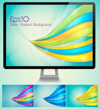Swirly abstract background Stock Illustration