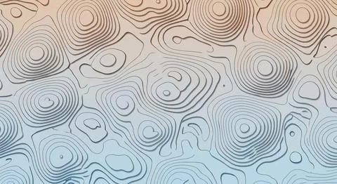 Swirly gradient background with floral patterns Stock Illustration