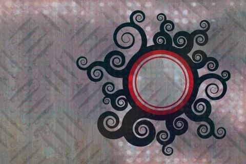 Swirly Grunge Texture Stock Illustration