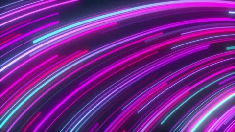 Swirly lines with glowing points, Abstract curves or swirls background Stock Footage 343726532