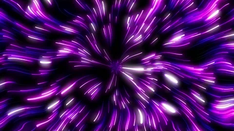 Swirly lines move from the centre to the sides of the frame. Purple and magenta Stock Footage 185169189