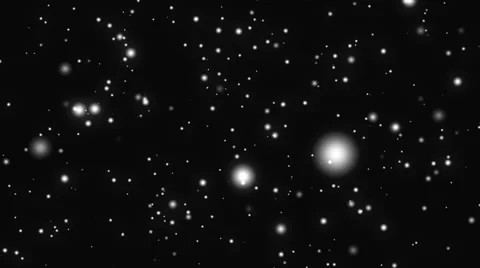 Swirly Particle Motion Background Loop White on Black Stock Footage 64828415