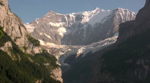Swiss Alpine Mountain Video stock 1012320