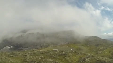 Swiss Alpine Time Lapse with Clouds 動画素材 44435093