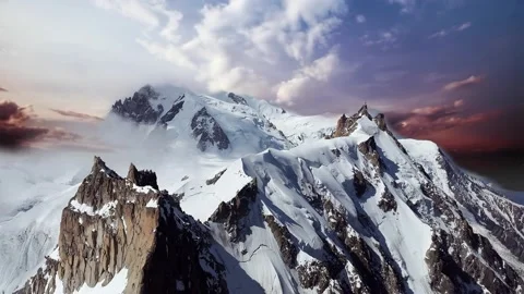 Swiss Alps with cloud time lapse Stock Footage 145767806