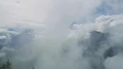 Swiss Alps on a cloudy day Stock Footage 219025206