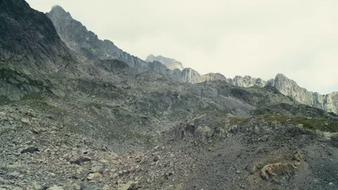 Swiss Alps Mountain Captured in Bright Daylight with Iconic Sharp Sum Stock Footage 316043676