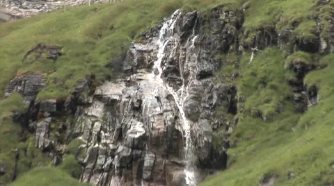 Swiss Alps - mountain stream Stock Footage 32209091