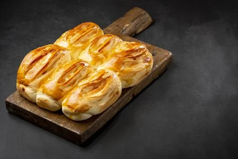 Swiss breads on the table. Stock Photos