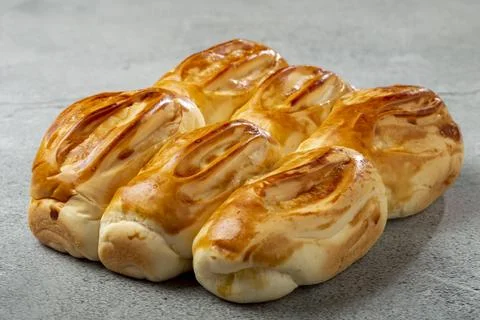 Swiss breads on the table. Stock Photos