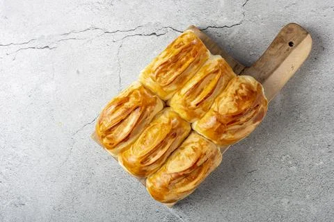 Swiss breads on the table. Stock Photos