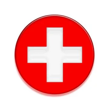 Swiss Button 3d Gel-Button Schweiz Copyright: xZoonar.com/BerndxEgex 97150... Stock Photos
