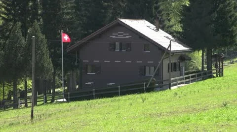 Swiss chalet Stock Footage 20443930