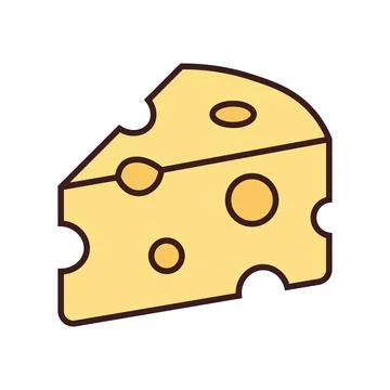 Swiss cheese vector illustration on white background design Stock Illustration