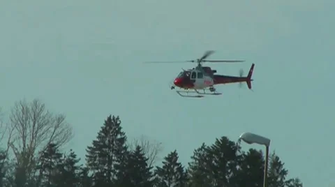 Swiss Chopper hovering Stock Footage 28259262