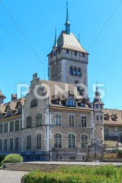 Swiss country museum in zurich, switzerland Stock Photos