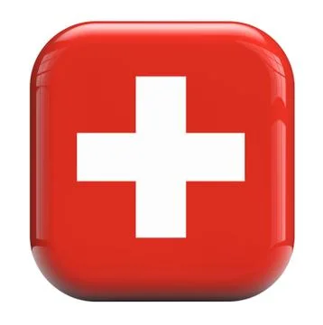 Swiss cross flag Stock Illustration