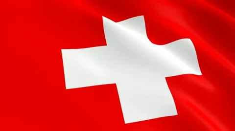 Swiss flag Stock-Footage 10893094