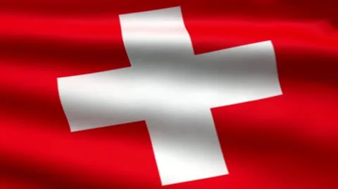 Swiss flag Stock Footage 11618045
