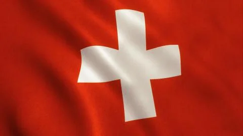 Swiss Flag Stock Illustration