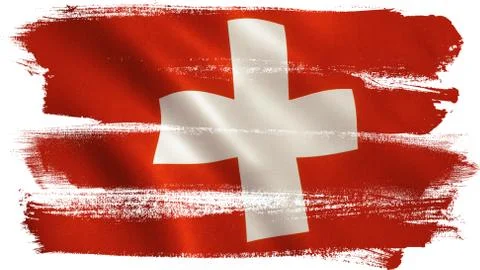 Swiss Flag Stock Illustration